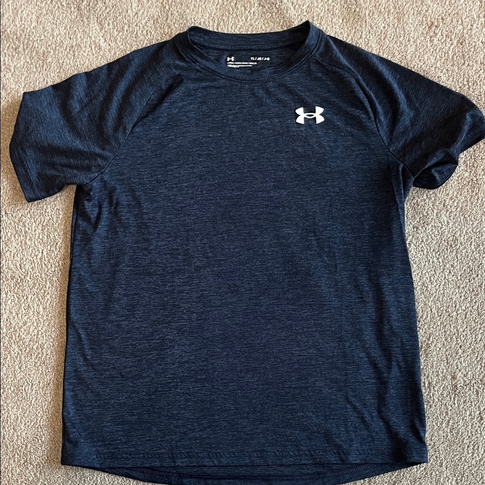 Under Armour Kids Dark Blue Short Sleeve Tee